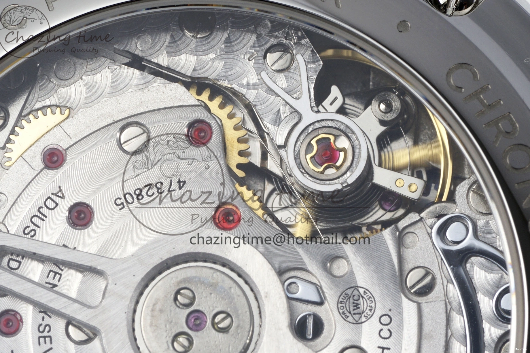 MIROTIME 0206 Portuguese Chrono IW371620 APSF 1:1 Best Edition White Blue Dial on Blue Leather Strap A MultiPurpose 7039